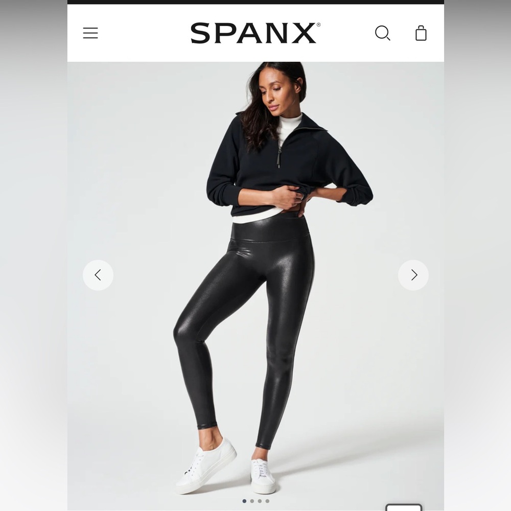 SPANX faux leather leggings